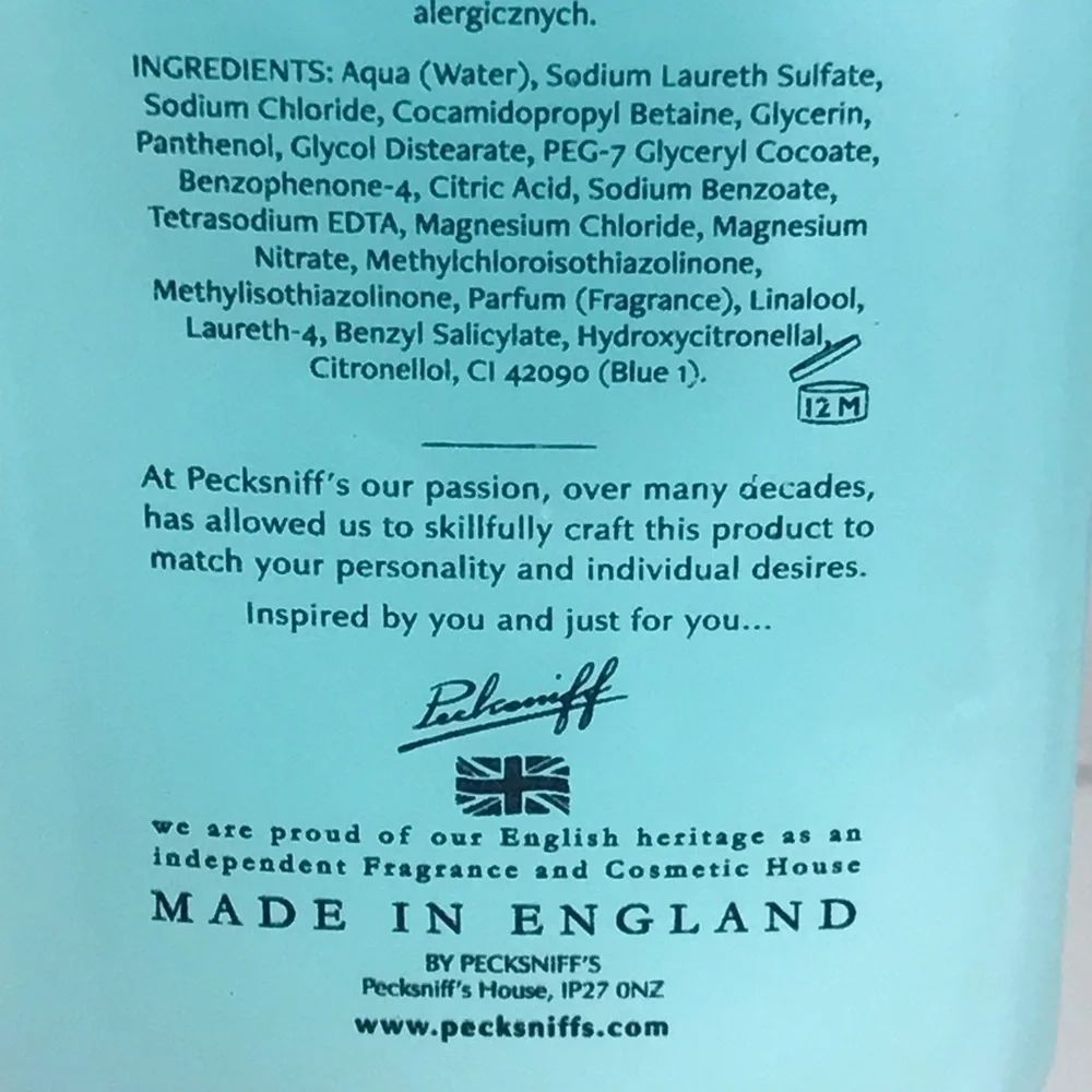NEW - PECKSNIFF'S Sandalwood & Vanilla Moisturizing Hand Soap